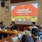 Rapat persiapan agenda Festival Kuliner Legend di kantor Disparbud Wonosobo.