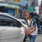 Kader PMII Wonosobo melakukan penggalangan dana bantuan bencana alam di Sumatra.