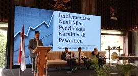 Halaqah Pesantren bertema Revitalisasi Pendidikan Karakter Pesantren yang digelar di Hotel Dafam Wonosobo, Senin (8/12/2025).