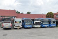 Bus di Terminal Mendolo Wonosobo.