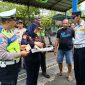 Petugas Satlantas Polres Wonosobo bersama Dishub Wonosobo saat melakukan ramp check.