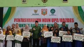 Sebanyak 60 siswa SD dan MI di Desa Mergosari, Kecamatan Sukoharjo, Kabupaten Wonosobo, menerima bantuan pendidikan dari UPZ/BAZDES, Kamis (15/1/2025).