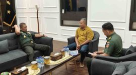 Kades Talunombo, Badarudin melakukan pertemuan bersama Danrem 072/Pamungkas Brigjen TNI Bambang Sujarwo di Makorem 072, Selasa (20/1/2026).