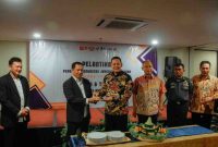 Tasyakuran dan pemotongan tumpeng oleh Wabup Wonosobo, Amir Husein dalam rangka HPN 2026.