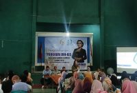 Sosialisasi JKN-KIS di Desa Timbang, Kecamatan Leksono, Sabtu (14/2/2026).
