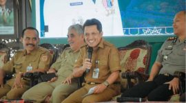 Bupati Afif Nurhidayat saat Rapat Koordinasi Lintas Sektoral di Pendopo Bupati Wonosobo, Senin (23/2/2026). 