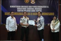 Kantor Imigrasi Kelas II Non TPI Wonosobo meraih penghargaan Penilaian Maladministrasi Pelayanan Publik Tahun 2025 .