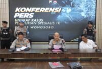 Polres Wonosobo menggelar pers rilis kasus pencurian.