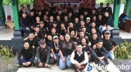 Paguyuban driver ojek online Pandowo Wonosobo merayakan anniversary pertama.