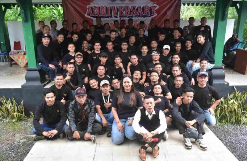 Paguyuban driver ojek online Pandowo Wonosobo merayakan anniversary pertama.