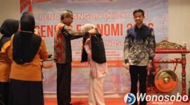 Petugas sensus Ekonomi 2026 Wonosobo saat dikukuhkan beberapa waktu yang lalu.