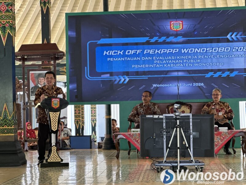 Bupati Wonosobo, Afif Nurhidayat membuka acara kick off PEKPP Wonosobo di pendopo Kabupaten.