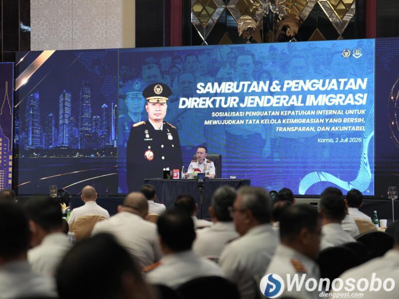Direktorat Jenderal Imigrasi menggandeng Komisi Pemberantasan Korupsi (KPK) untuk memperkuat integritas dan tata kelola kelembagaan melalui Sosialisasi Penguatan Kepatuhan Internal Terintegrasi yang berlangsung di Surabaya, Jawa Timur, pada 1-3 Juli 2026.