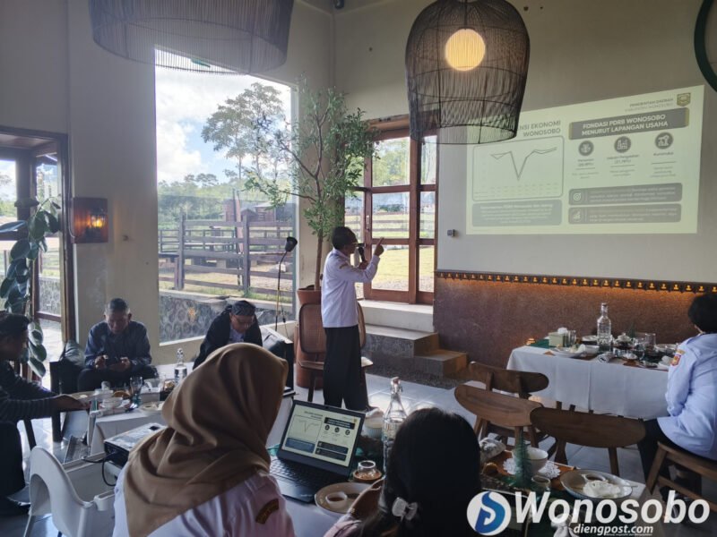 Acara pers rilis kegiatan Hari Jadi Kabupaten Wonosobo.