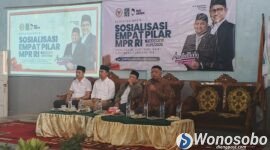 Anggotw DPR RI, Abdullah saat Sosialisasi Empat Pilar MPR RI di Desa Wonokromo, Kecamatan Mojotengah, Kabupaten Wonosobo, Sabtu (4/7/2026). 