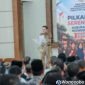 Bupati Wonosobo Afif Nurhidayat saat acara sosialisasi menjelang Pilkades Wonosobo 2026.