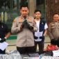 Polres Wonosobo menggelar pers rilis kasus perampokan SPBU Selokromo.